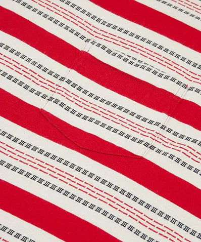 1960's Striped Tee Red/White