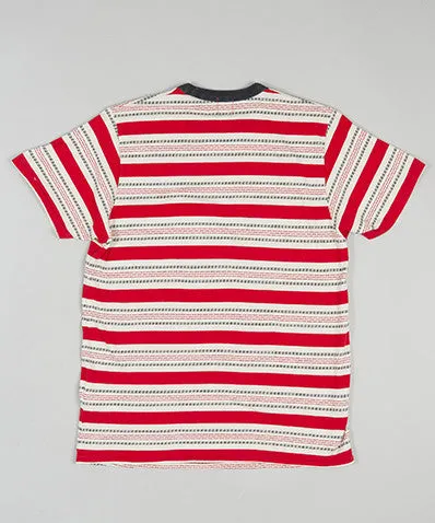 1960's Striped Tee Red/White