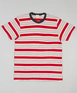 1960's Striped Tee Red/White