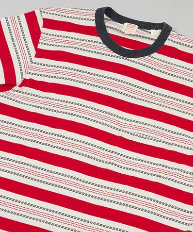 1960's Striped Tee Red/White