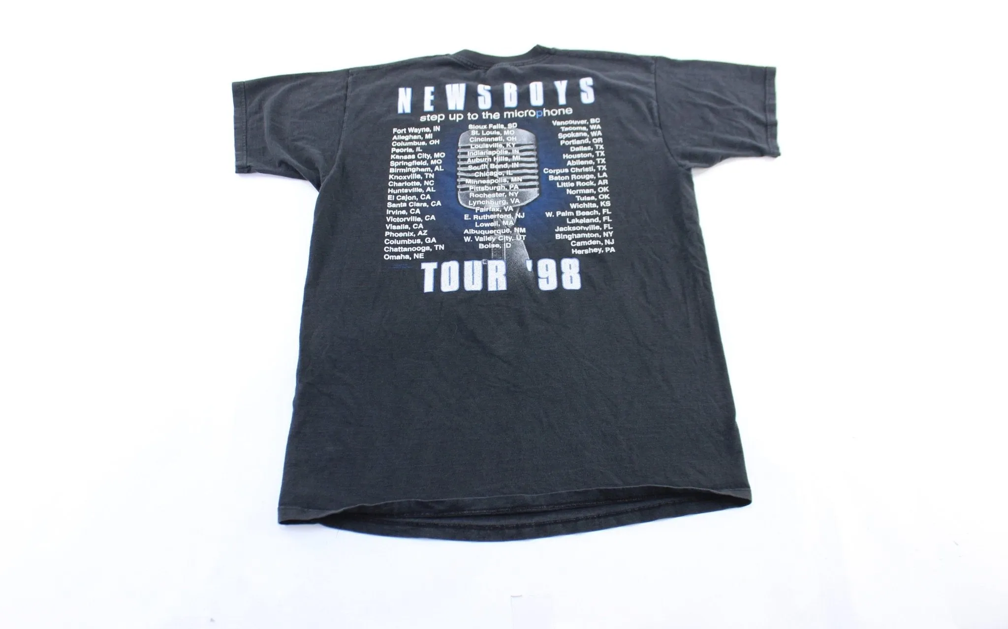 1998 Newsboys Step Up To The Microphone Promo T-Shirt