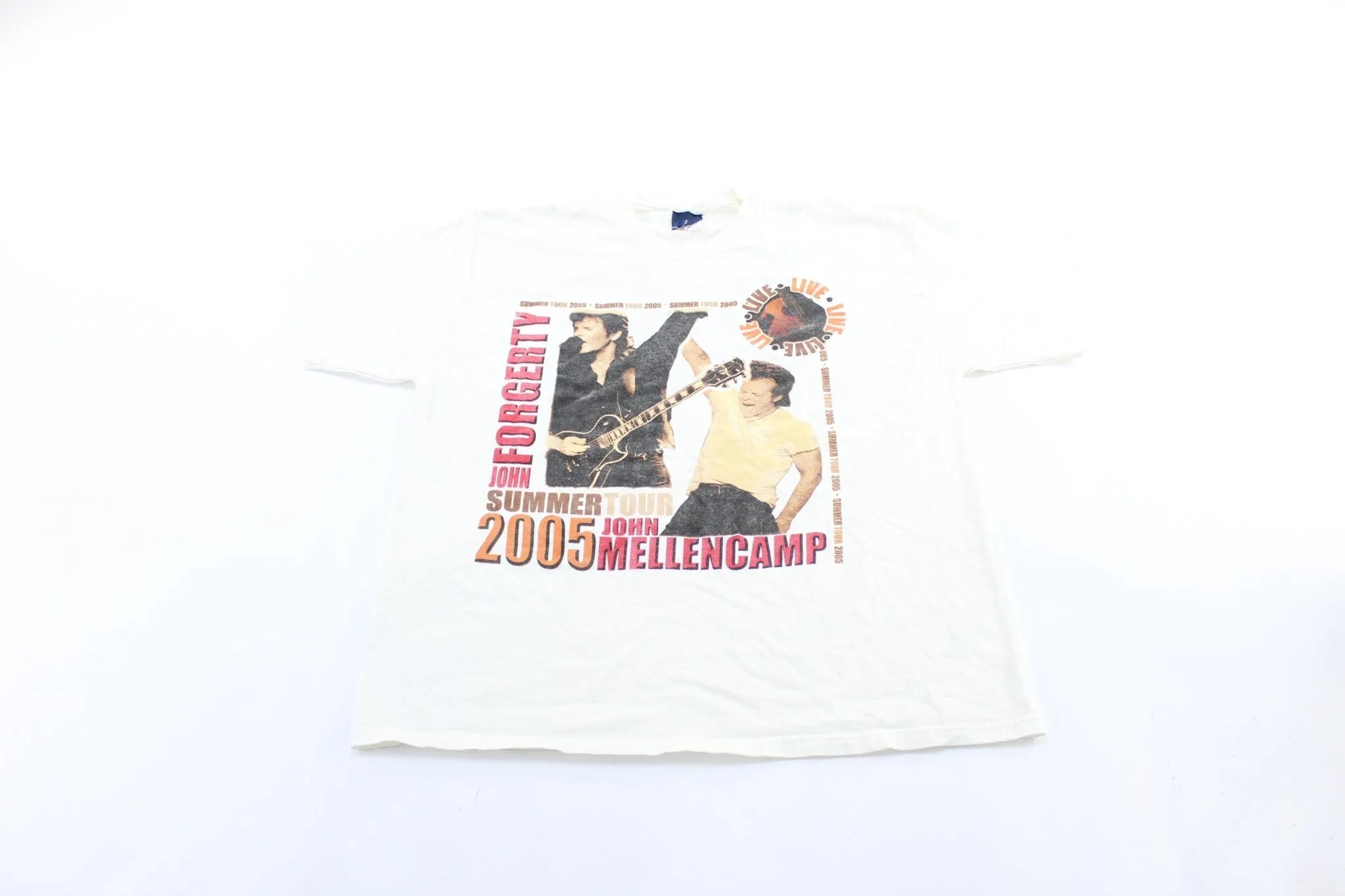 2005 John Forgerty & John Mellencamp Summer Tour T-Shirt