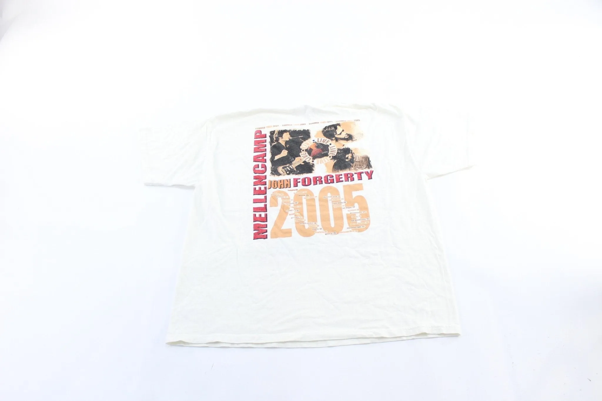 2005 John Forgerty & John Mellencamp Summer Tour T-Shirt