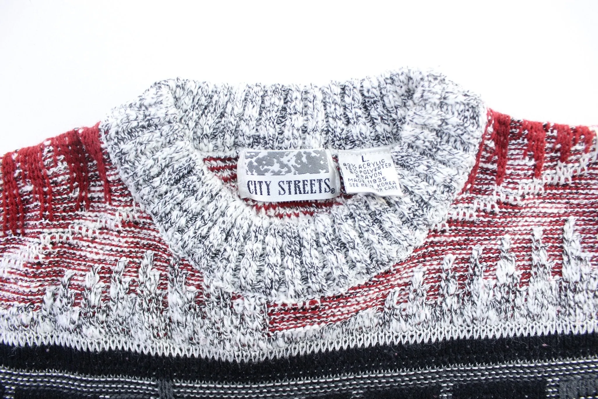 90's City Streets Acrylic Patterned Sweater