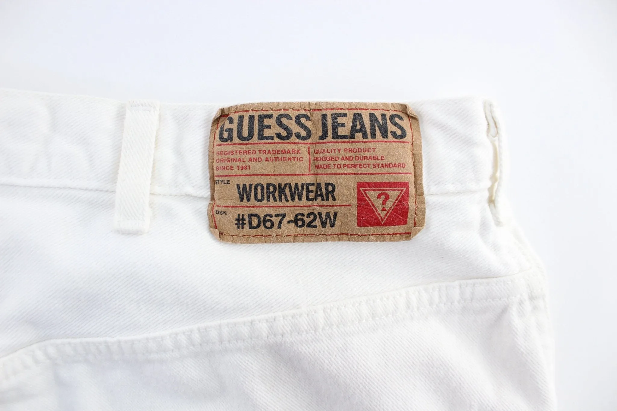 90's Guess White Denim Shorts