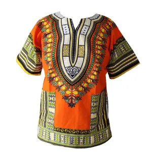 African Fashion Dashiki Design Floral Dress African Traditional Print Dashiki Dress for Men and Women