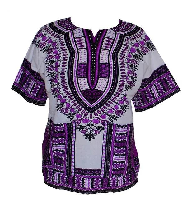 African Fashion Dashiki Design Floral Dress African Traditional Print Dashiki Dress for Men and Women