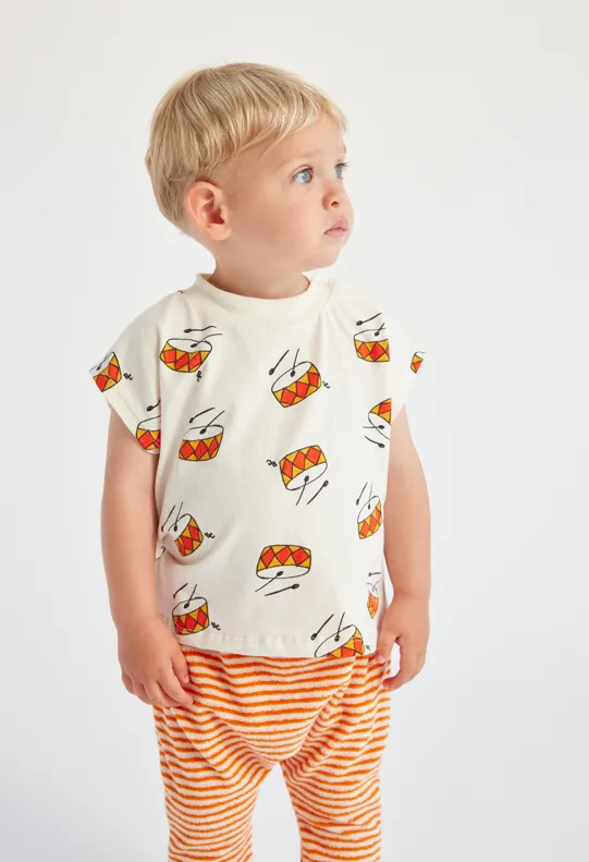Baby Orange Stripes Harem Pants