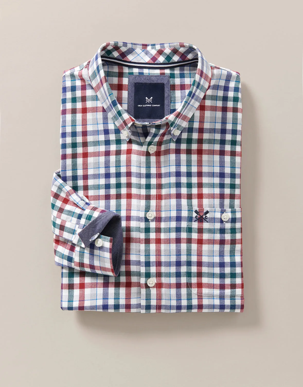 Crew Clothing Classic Check Flannel Shirt