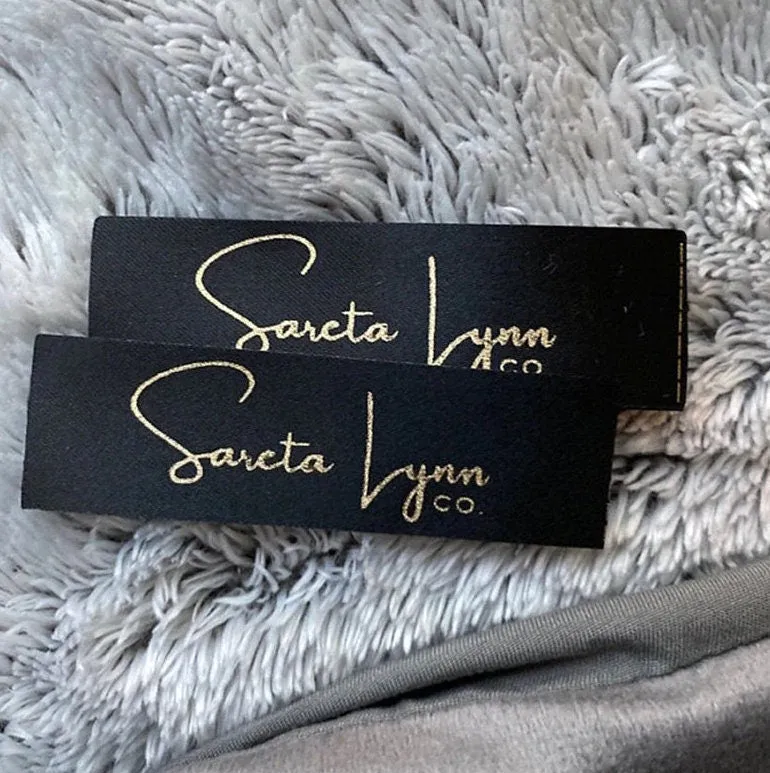 Custom Clothing Label - Personalized Satin Fabric Tags Labels Ribbon Label Sew-in Clothing Labels Clothing Tags Custom Labels Handmade Items