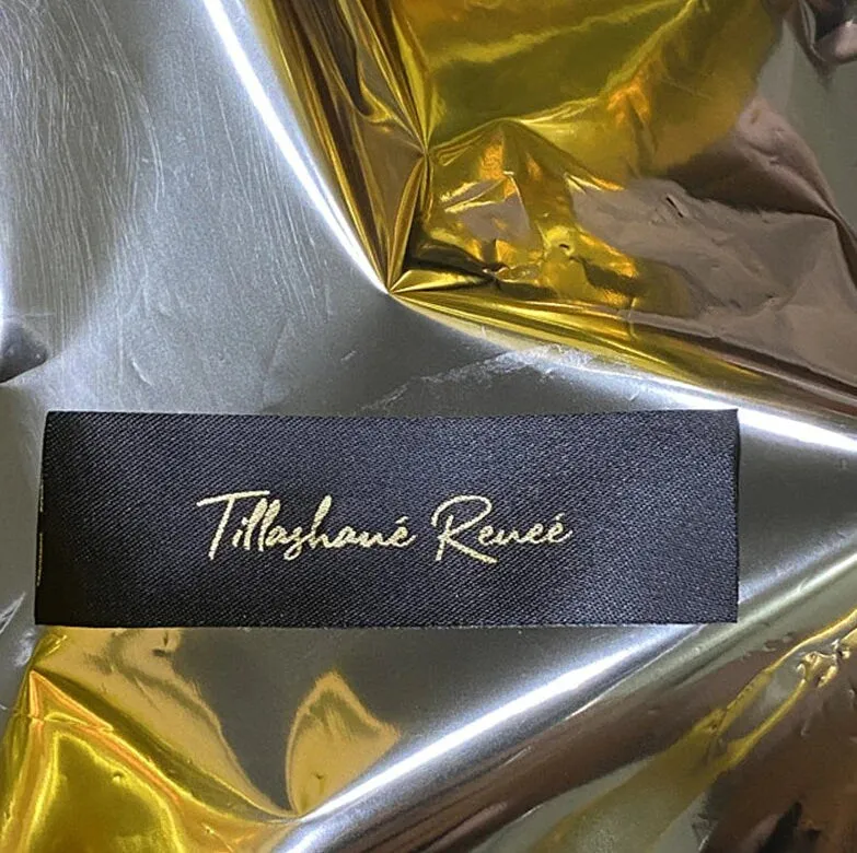 Custom Clothing Label - Personalized Satin Fabric Tags Labels Ribbon Label Sew-in Clothing Labels Clothing Tags Custom Labels Handmade Items