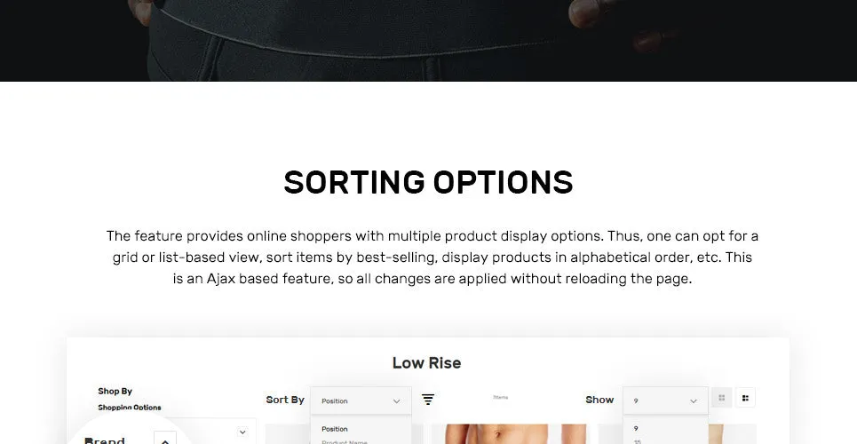 Mens Swimming Clothing - Magento Website Design