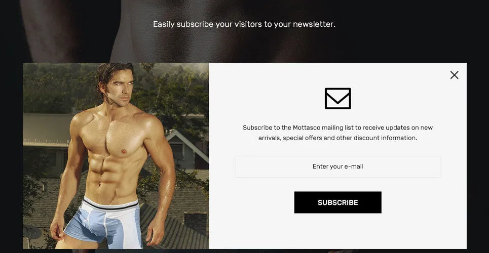 Mens Swimming Clothing - Magento Website Design