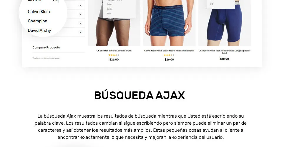Mens Swimming Clothing - Magento Website Design