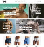 Mens Swimming Clothing - Magento Website Design