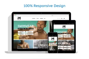 Mens Swimming Clothing - Magento Website Design