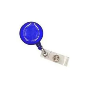 Pull Reel | Opaque Clear Blue Round